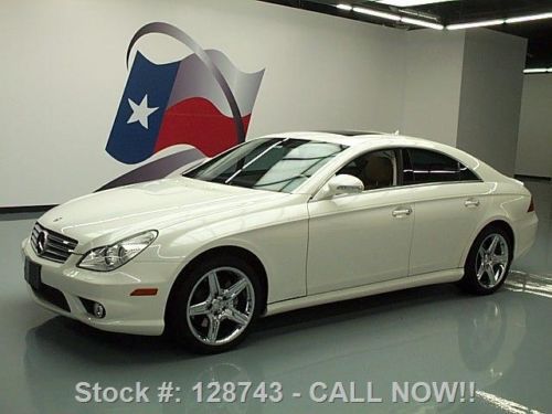 2008 mercedes-benz cls550 diamond white #1 sunroof nav texas direct auto