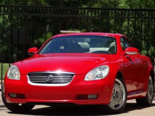 2002 lexus sc430 convertible~navigation~serviced~red color~automatic~must see
