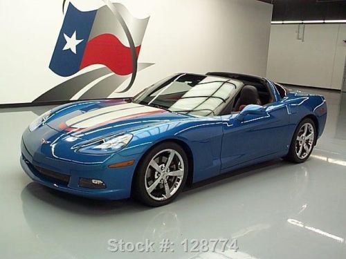 2008 chevy corvette 4lt 6spd 2-tone leather hud nav 27k texas direct auto