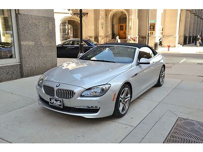 2012 bmw 650i convertible.  titanium silver with black nappa.