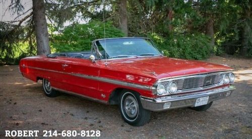 1964 ford galaxie xl convertible with 390ci engine.