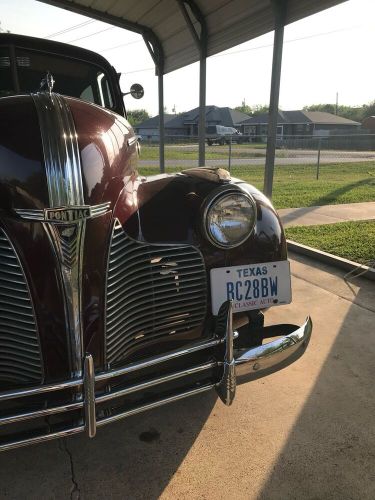 1940 pontiac deluxe crome