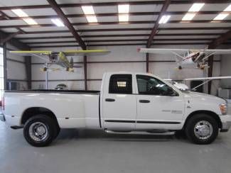 Hd crew cab big horn dually 5.9 cummins diesel 6 speed low miles white nav rare