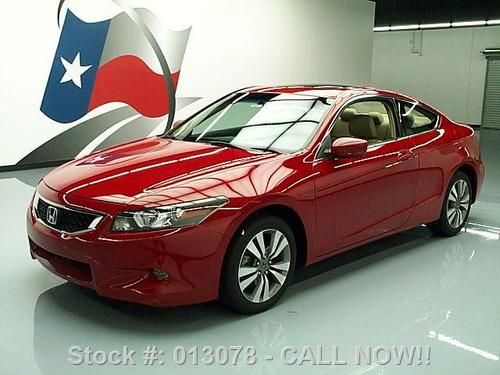 2008 honda accord ex-l coupe htd leather sunroof 49k mi texas direct auto