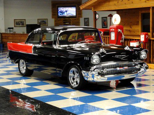 1957 chevrolet bel air 2 door post custom