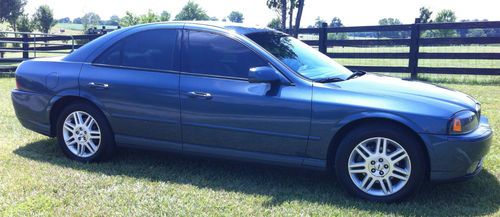 2005 lincoln ls sport sedan  v8 low miles great cond metallic wedgewood blue