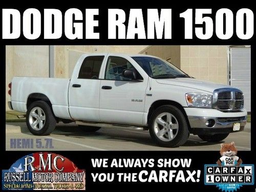 08 pickup 5.7l hemi v8 white big horn cd alloy wheels abs gas clean 2wd