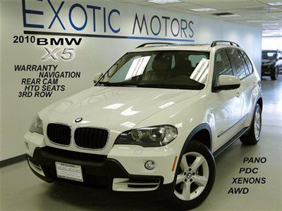 2010 bmw x5 3.0i awd!! nav rear-cam pano 3rd-row heated-sts pdc warranty xenons!