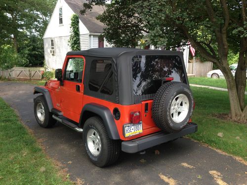 2005 jeep wrangler sport 4.0l 6 speed transmission 44200 miles perfect