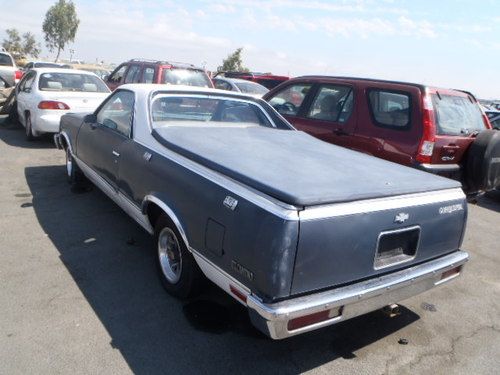 1983 el camino 6 zyl / ca car - worldwide shipping !!