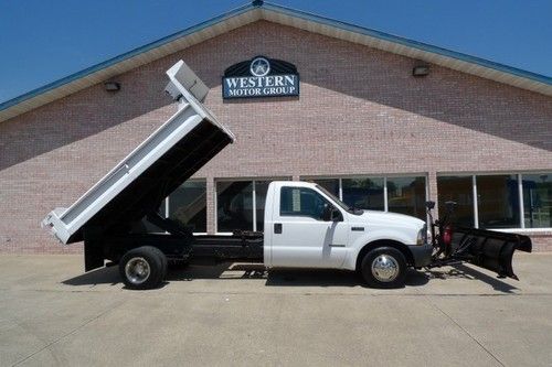 2002 ford f350 7.3 diesel dump truck 40k miles plow