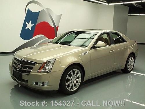 2009 cadillac cts pano sunroof nav climate seats 46k mi texas direct auto