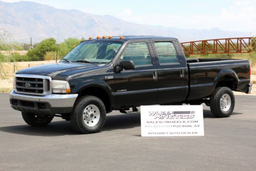 2000 ford f350 manual 4x4 diesel crew cab 6 speed 7.3l 4wd rare! see video