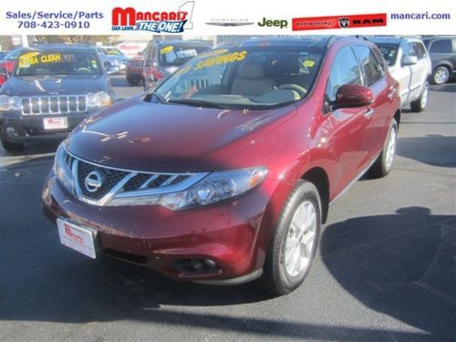 Red murano sl suv 3.5l cd awd leather sunroof  clean one owner warranty