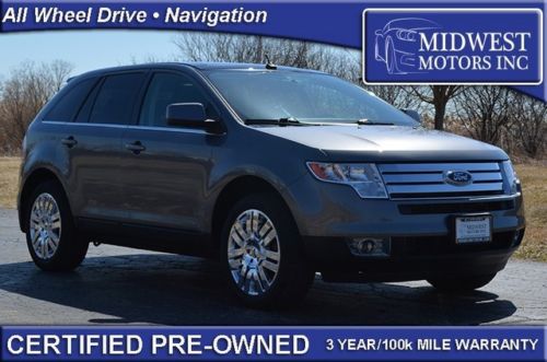 2010 ford edge limited awd cretified navigation panoramic sunroof 2011 2012