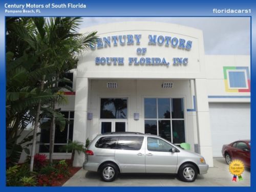 2002 toyota sienna symphony 3.0l v6 auto low mileage leather cpo warranty