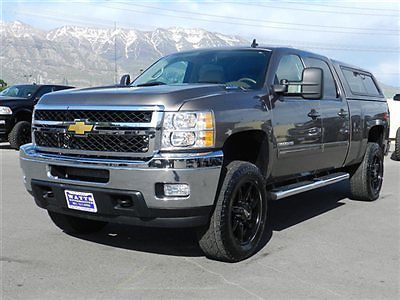 Chevy crew cab ltz 4x4 duramax diesel leather custom new shell wheels tires auto