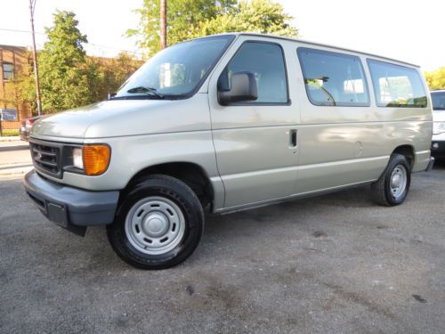 Gold e-150 xl 8 pass 54k miles pw pl rear air cloth seats carpet