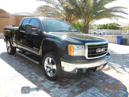 2007 gmc sierra 1500 slt z71 extended cab, 4125 miles, blk/blk leather bose