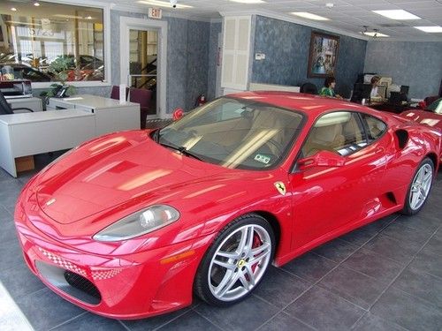 2005 ferrari f430 f 430 coupe red on tan, serviced! new clutch! amazing deal!