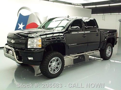 2011 chevy silverado lt crew z71 4x4 lifted leather 19k texas direct auto