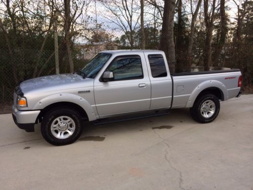 2011 ford ranger sport 4.0l v6 4 door 2wd silver loaded