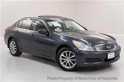 7-days *no reserve* &#039;09 g37x awd premium nav bose xenon back-up warranty carfax