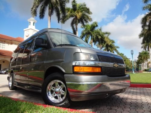 2006 chevy express starcraft conversion van 1 owner clean carfax tv/dvd leather!