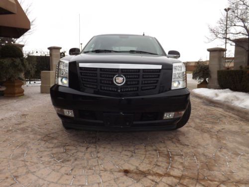 2007 cadillac escalade ext awd blk on blk crew cab pickup power running boards