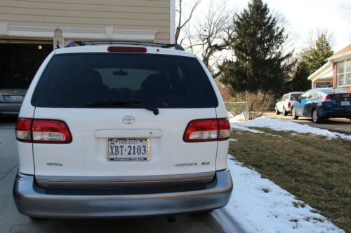 2001 toyota sienna xle new tires 76k miles clean autocheck mint white