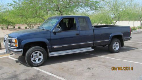 1996 gmc ext cab turbo diesel 4x4 no rust phoenix arizona  no reserve rare truck