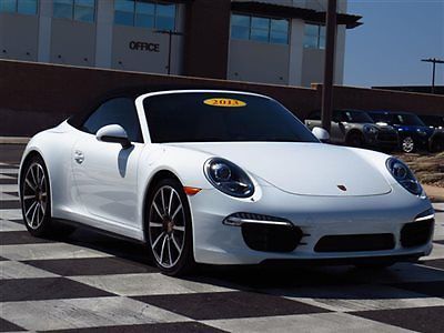 Carrera 4s low miles 2 dr convertible manual gasoline 3.8l dohc dfi 24v white