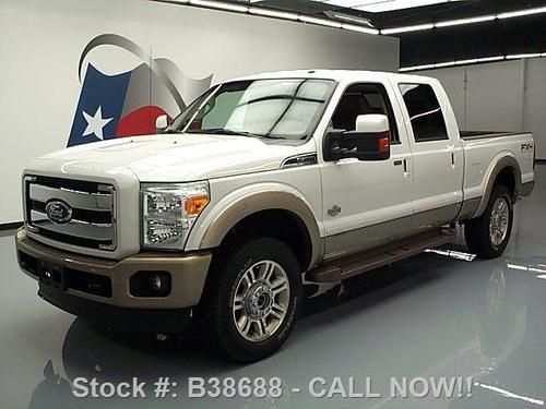 2011 ford f-250 king ranch diesel fx4 4x4 nav 20's 40k texas direct auto