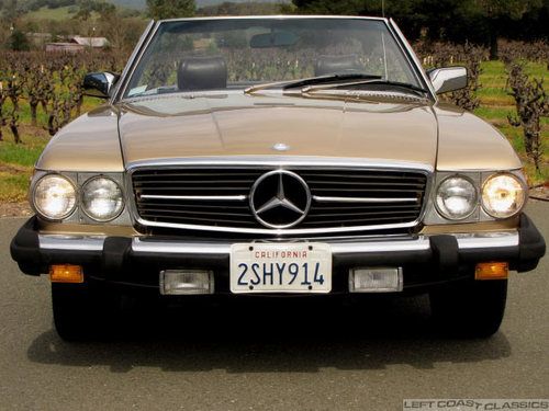 1985 mercedes benz 380sl convertible - nice, two-owner california car