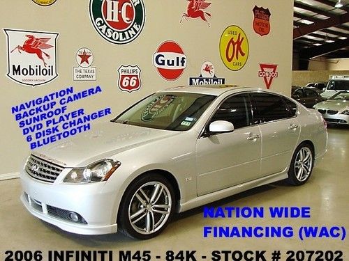 06 m45 sport,rwd,sunroof,nav,dvd,htd/cool lth,6 disk cd,19in whls,84k,we finance