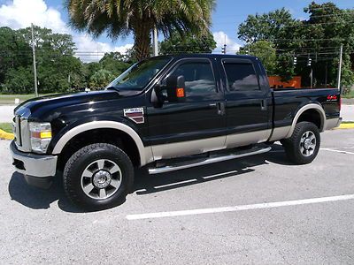 Ford f350 crew cab srw lariat 4x4 offroad aftermarket 6.4l turbo diesel power