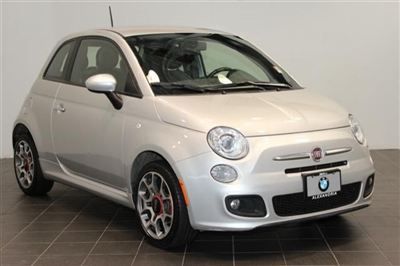 2012 fiat 500 silver sport automatic  alloy wheels argento silver fiat sport