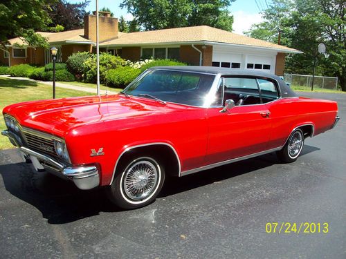 1966 chevrolet caprice 396 big block air center guages, low miles, sleeper