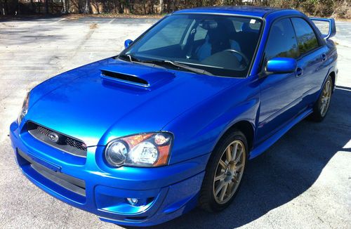 2005 subaru impreza wrx sti, blue, stage 3 chip, bbs rims, 69032 miles, super