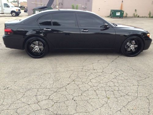 2006 bmw 750li black on black w/asanti rims ****no reserve****