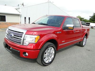 2011 ford f150 crew cab platinum repairable salvage title, light front damage