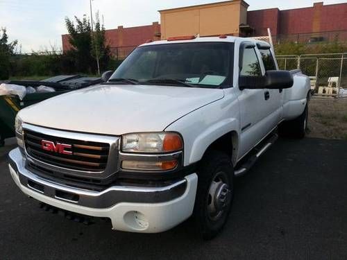 2003 gmc sierra 3500 sle crew cab pickup 4-door 8.1l dually 4x4 all offers acptd