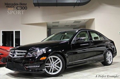 2013 mercedes benz c300 sport 4matic navi lane tracking &amp; assist! harman kardon