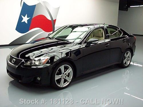 2012 lexus is250 auto sunroof paddle shifters 18&#039;s 15k  texas direct auto