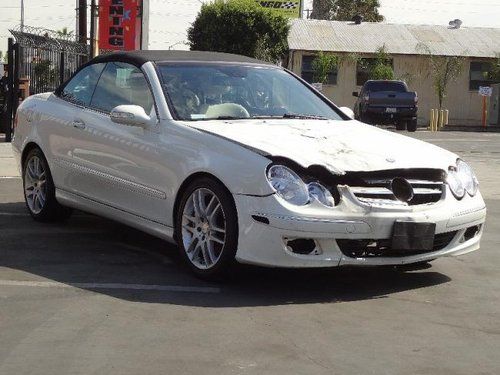 2009 mercedes-benz clk350 cabriolet damaged salvage runs! perfect summer car!!