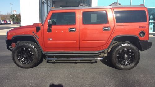 2004 h2 hummer 4x4 sunset orange