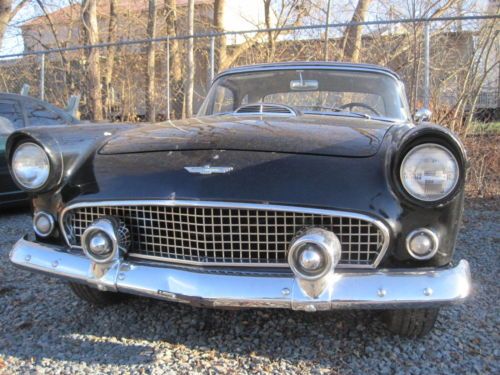 1956 ford thunderbird convertible 2-door hardtop project car baby bird barn find