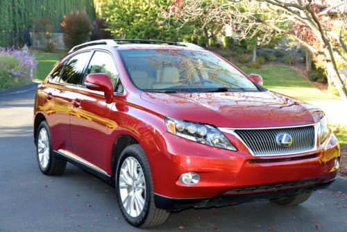 2010 lexus rx450h awd hybrid suv, luxpkg, lthr, hud, leds, rse, parkasst,towpkg