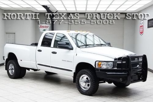 2005 dodge ram 3500 diesel 4x4 dually leather quad cab texas truck