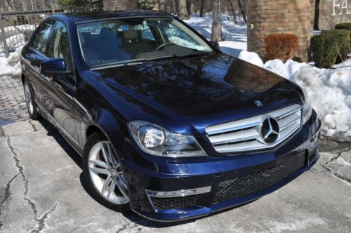 2012 mercedes c300 4matic .no reserve.camera/navi/heat/salvage/rebuilt